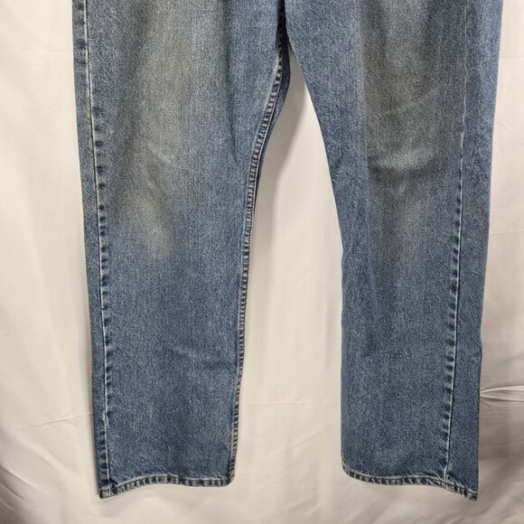 Levi Strauss Signature Traditional Regular Fit Men's Cotton Blue Jeans 36x30 - Picture 3 of 10